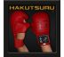 Chrániče Rúk - karate Hakutsuru  - Červené Bez ochrany palca XS